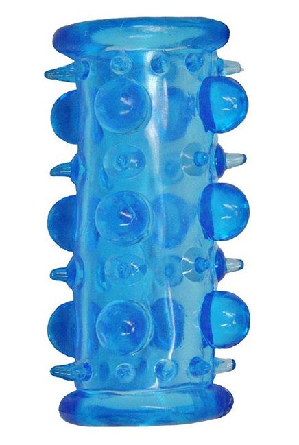 Голубая насадка с шипами и шишечками LUST CLUSTER - Dream Toys - в Реутове купить с доставкой