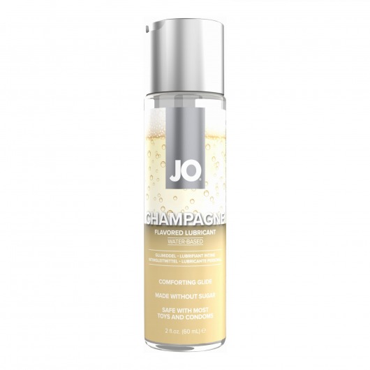 Лубрикант на водной основе JO H2O Champagne Flavored Lubricant с ароматом шампанского - 60 мл. - System JO - купить с доставкой в Реутове