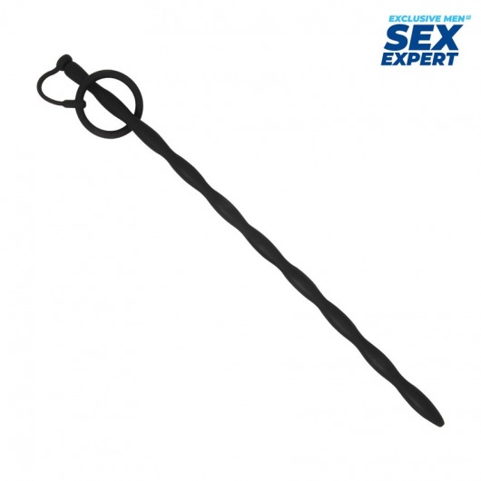 Черный стимулятор уретры Sex Expert - Sex Expert - купить с доставкой в Реутове