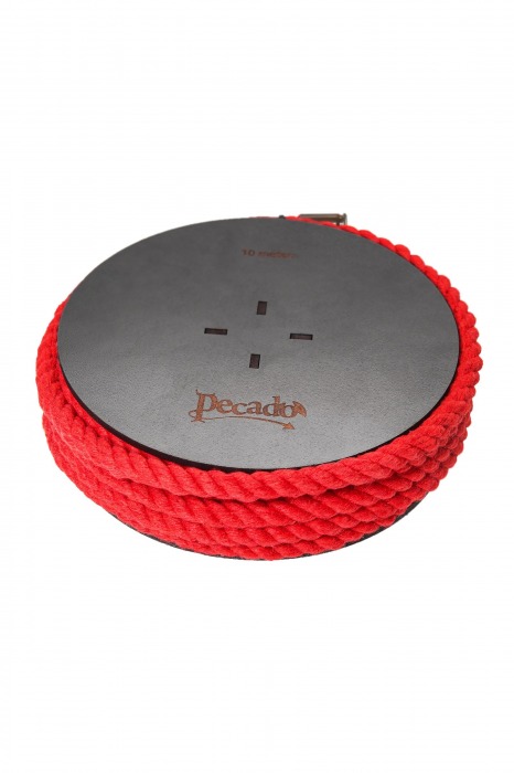 Красная веревка для шибари на катушке - 10 м. - Pecado - купить с доставкой в Реутове