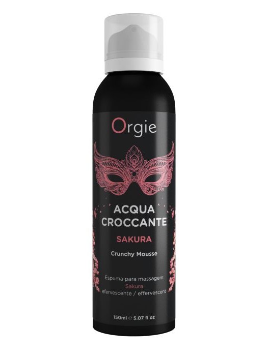 Хрустящая пенка для массажа Orgie Acqua Croccante Sakura с ароматом сакуры - 150 мл. - ORGIE - купить с доставкой в Реутове