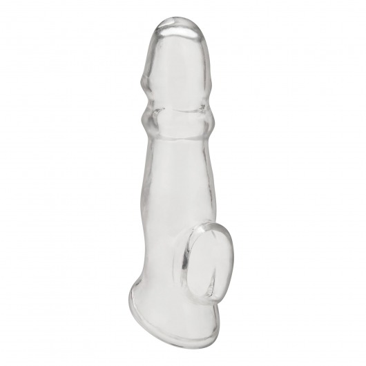 Прозрачная насадка для пениса Girthy Penis Enhancing Sleeve Extension - 17,1 см. - BlueLine - в Реутове купить с доставкой