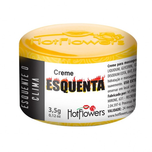 Возбуждающий крем Esquenta с разогревающим эффектом - 3,5 гр. - HotFlowers - купить с доставкой в Реутове
