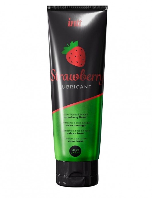 Смазка на водной основе с ароматом клубники Strawberry Lubricant - 100 мл. - INTT - купить с доставкой в Реутове