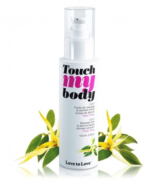 Силиконовый лубрикант 2-в-1 Touch My Body с ароматом иланг-иланга - 100 мл. - Love to Love - купить с доставкой в Реутове