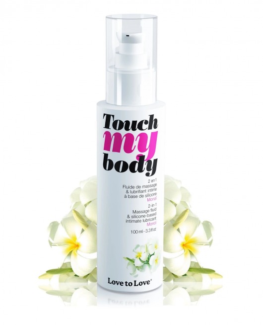Силиконовый лубрикант 2-в-1 Touch My Body с ароматом моной - 100 мл. - Love to Love - купить с доставкой в Реутове
