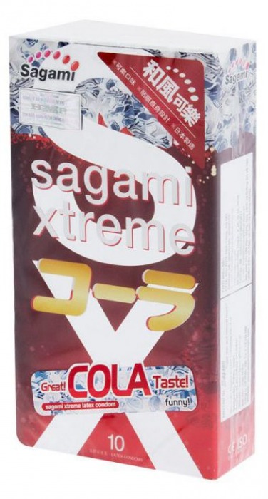 Ароматизированные презервативы Sagami Xtreme COLA - 10 шт. - Sagami - купить с доставкой в Реутове