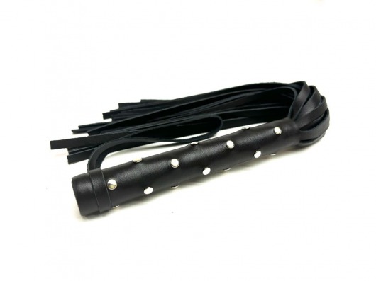 Кожаная плеть «Звездное небо» - 43 см. - БДСМ Арсенал - купить с доставкой в Реутове