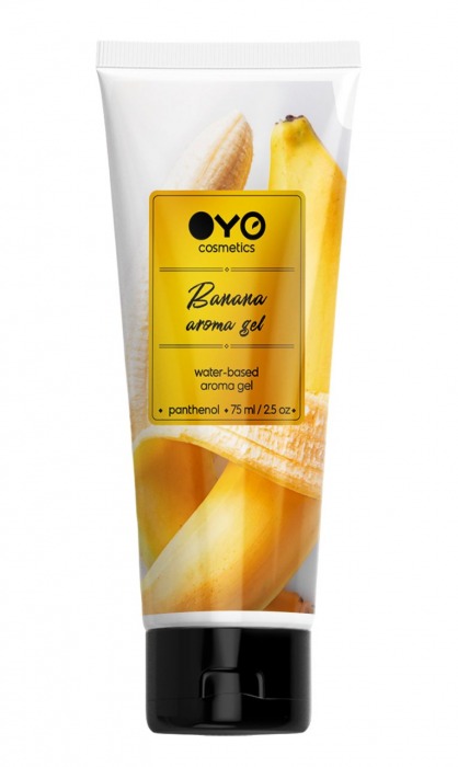 Лубрикант на водной основе OYO Aroma Gel Banana с ароматом банана - 75 мл. - OYO - купить с доставкой в Реутове