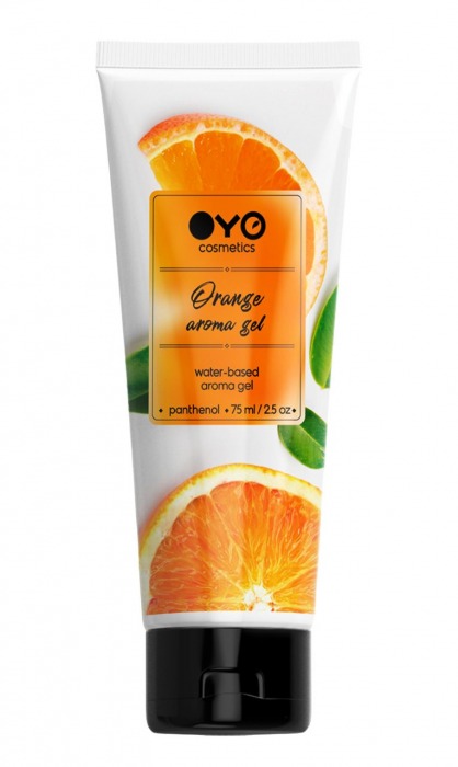 Лубрикант на водной основе OYO Aroma Gel Orange с ароматом апельсина - 75 мл. - OYO - купить с доставкой в Реутове