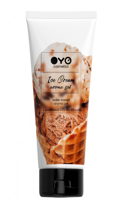 Лубрикант на водной основе OYO Aroma Gel Ice Cream с ароматом пломбира - 75 мл. - OYO - купить с доставкой в Реутове