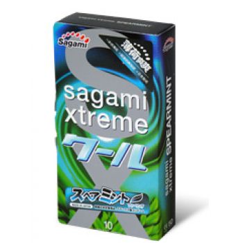 Презервативы Sagami Xtreme Mint с ароматом мяты - 10 шт. - Sagami - купить с доставкой в Реутове