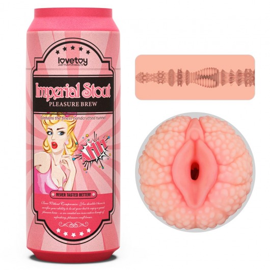 Мастурбатор-вагина Pleasure Brew Masturbator-Imperial Stout в банке - Lovetoy - в Реутове купить с доставкой