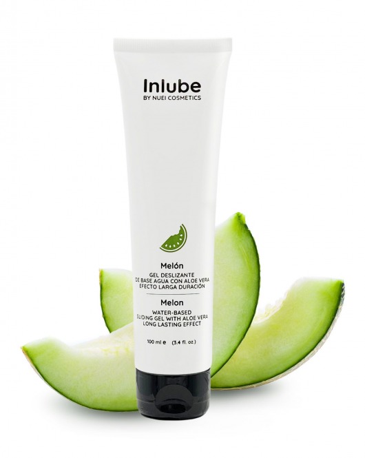 Лубрикант на водной основе Nuei Inlube с алоэ вера и ароматом дыни - 100 мл. - Nuei cosmetics - купить с доставкой в Реутове