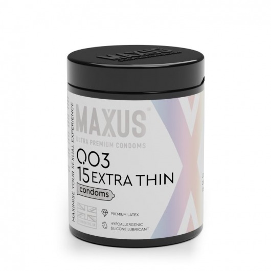 Экстремально тонкие презервативы MAXUS 003 Extra Thin - 15 шт. - Maxus - купить с доставкой в Реутове