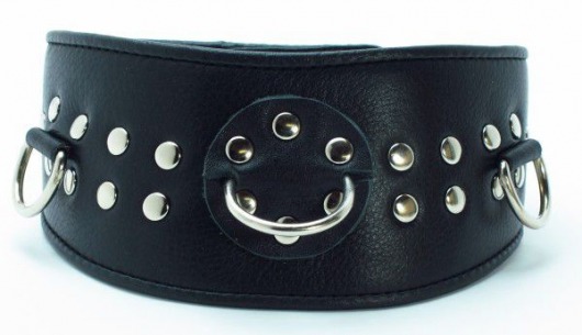 Кожаный ошейник для эротических игр - БДСМ Арсенал - купить с доставкой в Реутове