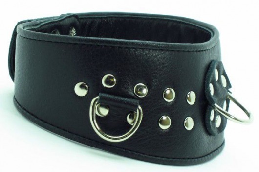 Кожаный ошейник для эротических игр - БДСМ Арсенал - купить с доставкой в Реутове