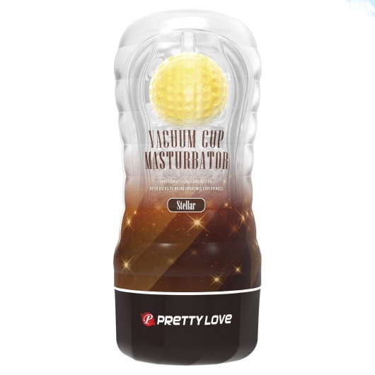 Прозрачный текстурированный мастурбатор Vacuum Cup Masturbator Stellar - Baile - в Реутове купить с доставкой