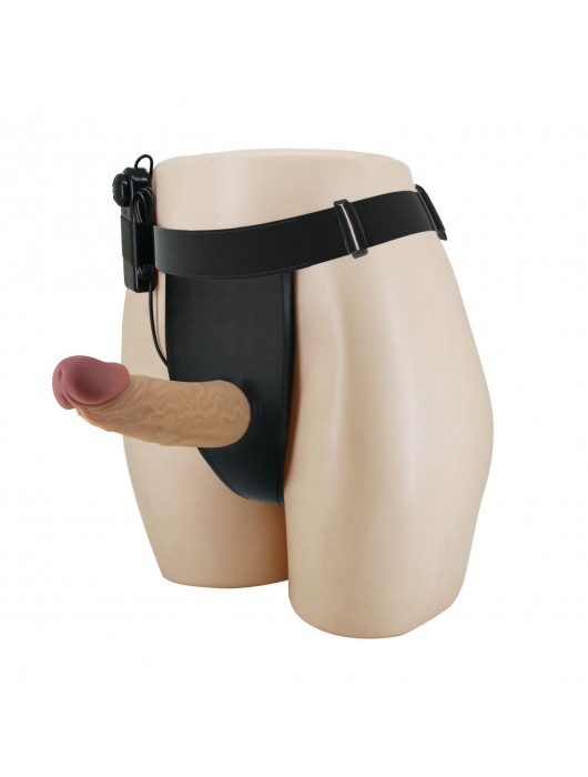 Полый вибрострапон на регулируемых трусиках Draven - 17,5 см. - Baile - купить с доставкой в Реутове