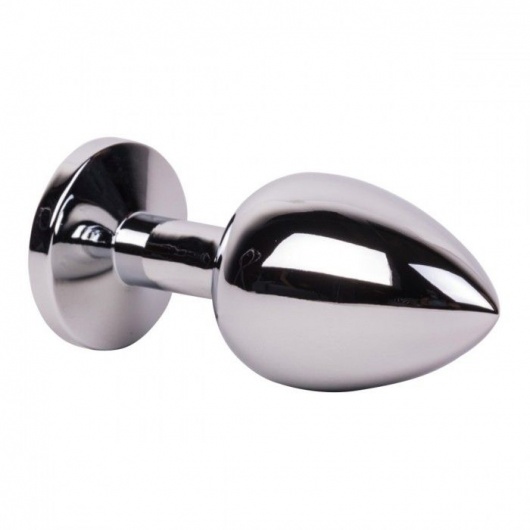 Большой стальной плаг с розовым кристаллом Pink Bubble Gum - 9,5 см. - Erotic Fantasy - купить с доставкой в Реутове