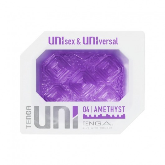 Фиолетовый мастурбатор-стимулятор Tenga Uni Amethyst - Tenga - в Реутове купить с доставкой