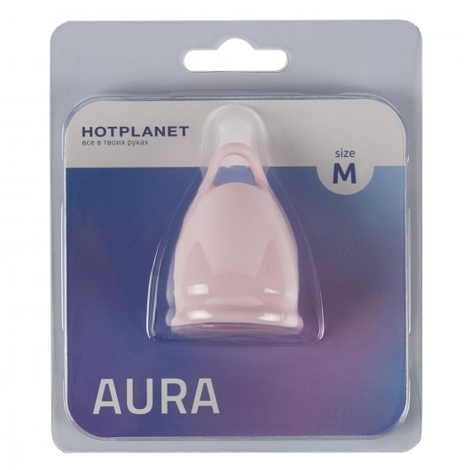 Розовая менструальная чаша Aura M - HOT planet - купить с доставкой в Реутове