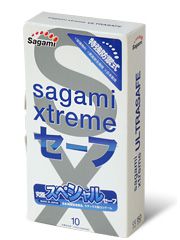 Презервативы Sagami Xtreme Ultrasafe с двойным количеством смазки - 10 шт. - Sagami - купить с доставкой в Реутове