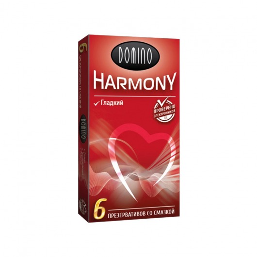 Гладкие презервативы Domino Harmony - 6 шт. - Domino - купить с доставкой в Реутове