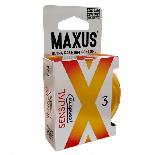 Презервативы анатомической формы Maxus Sensual - 3 шт. - Maxus - купить с доставкой в Реутове