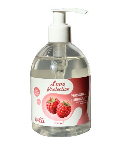 Лубрикант на водной основе Love Protection Raspberry с ароматом малины - 300 мл. - Lola Games - купить с доставкой в Реутове