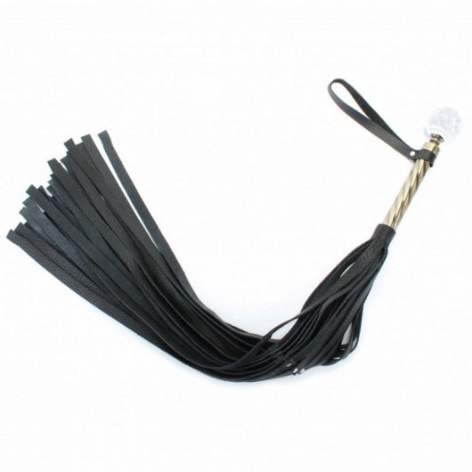 Эксклюзивная плеть с металлической ручкой - БДСМ Арсенал - купить с доставкой в Реутове