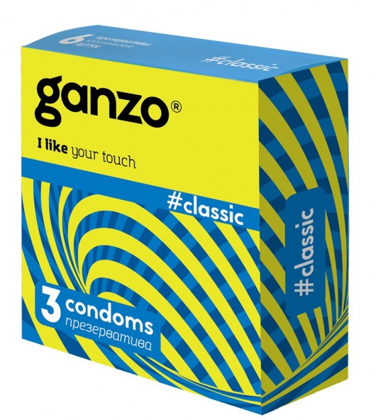 Классические презервативы с обильной смазкой Ganzo Classic - 3 шт. - Ganzo - купить с доставкой в Реутове
