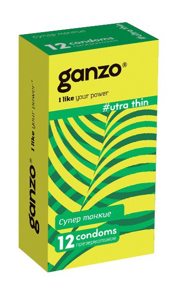 Ультратонкие презервативы Ganzo Ultra thin - 12 шт. - Ganzo - купить с доставкой в Реутове