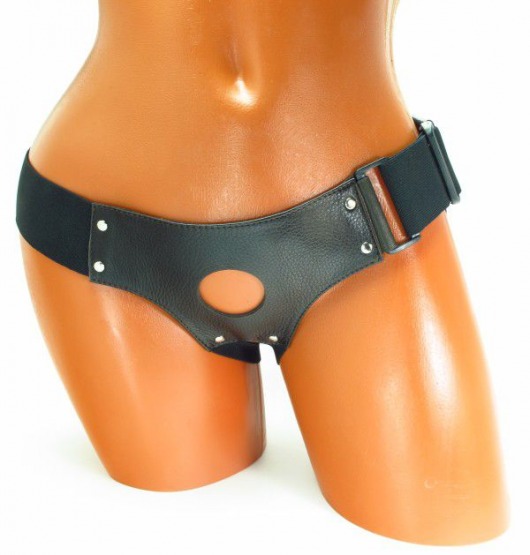 Трусики для страпона коричневого цвета - БДСМ Арсенал - купить с доставкой в Реутове