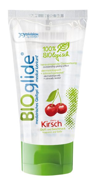 Гель-лубрикант на водной основе с ароматом вишни BIOglide Kirsch - 80 мл. - Joy Division - купить с доставкой в Реутове