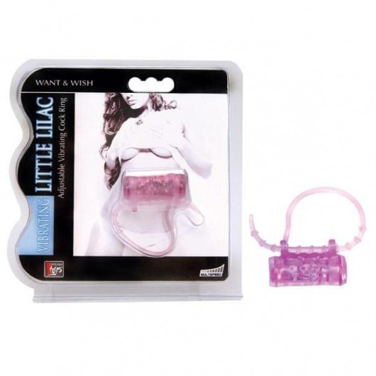 Эрекционное кольцо с вибратором LITTLE LILAC - Dream Toys - в Реутове купить с доставкой