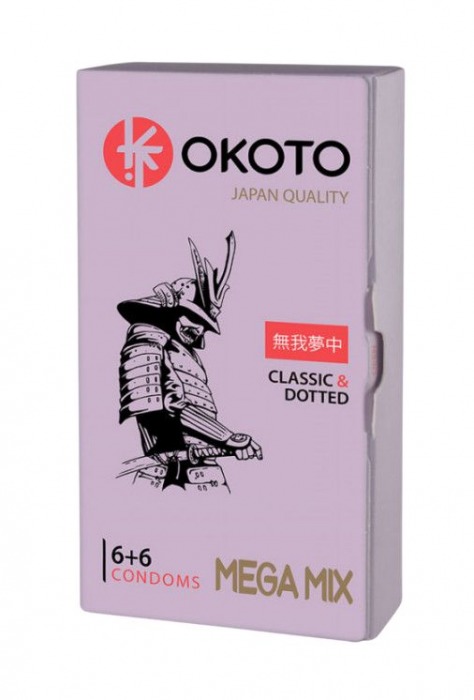 Презервативы OKOTO Mega Mix - 12 шт. - Sitabella - купить с доставкой в Реутове
