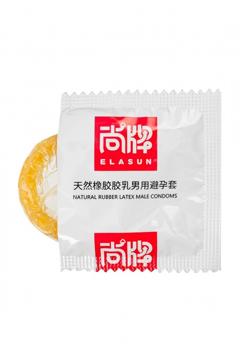 Презервативы с точками и ребрами Elasun Ribbed and Dotted - 10 шт. - Elasun - купить с доставкой в Реутове