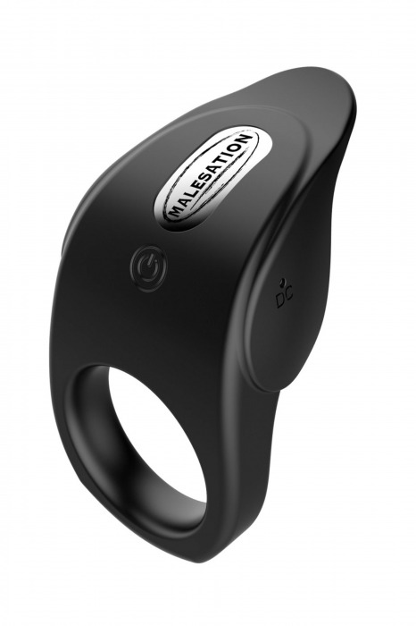 Черное эрекционное виброкольцо Vibro Lust Ring - MALESATION - в Реутове купить с доставкой