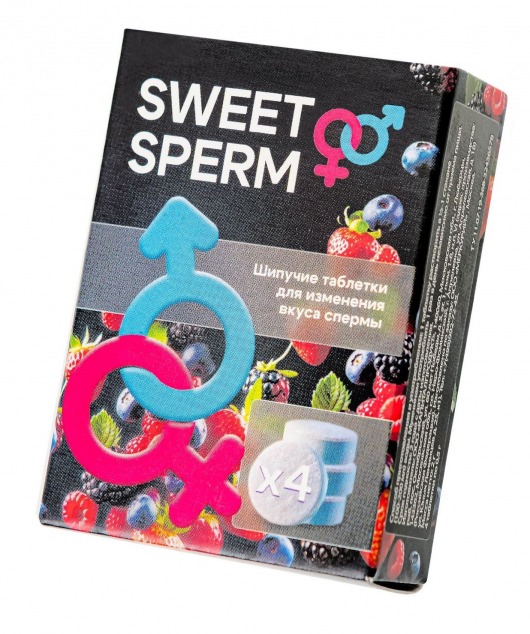 Шипучие таблетки для мужчин Sweet Sperm для изменения вкуса спермы (4 шт. по 0,5 гр.) - Капиталпродукт - купить с доставкой в Реутове