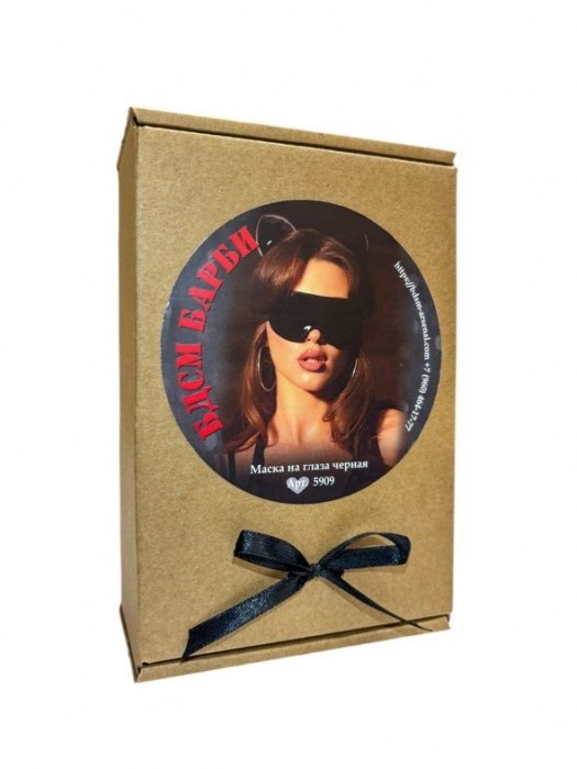 Черная маска на глаза «БДСМ Барби» - БДСМ Арсенал - купить с доставкой в Реутове