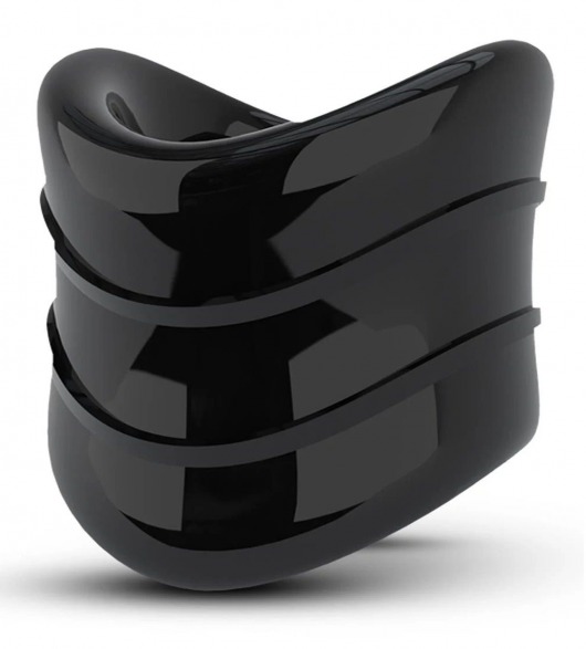 Черное эрекционное кольцо на мошонку Beef Ball Stretcher Snug X Long - Blush Novelties - в Реутове купить с доставкой