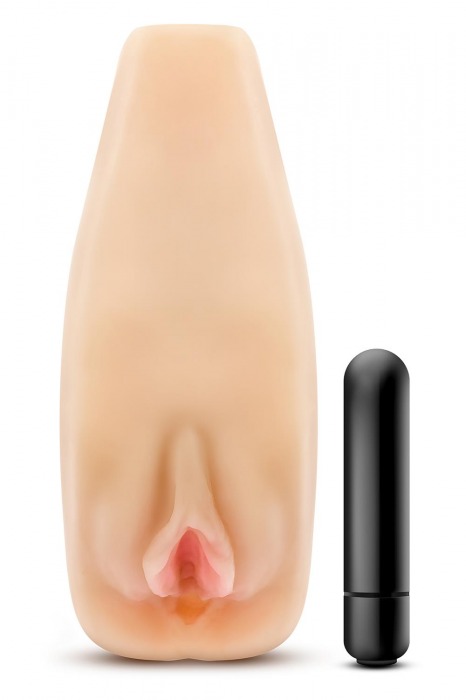 Мастурбатор-вагина с вибрацией Soft   Wet Natasha Realistic Beige Masturbator - Blush Novelties - в Реутове купить с доставкой