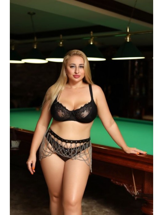 Черно-серебристый пояс-юбочка plus size Efra - БДСМ Арсенал - купить с доставкой в Реутове