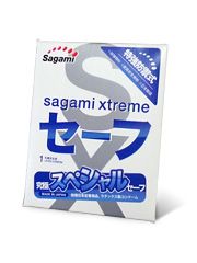 Презерватив Sagami Xtreme Ultrasafe с двойным количеством смазки - 1 шт. - Sagami - купить с доставкой в Реутове