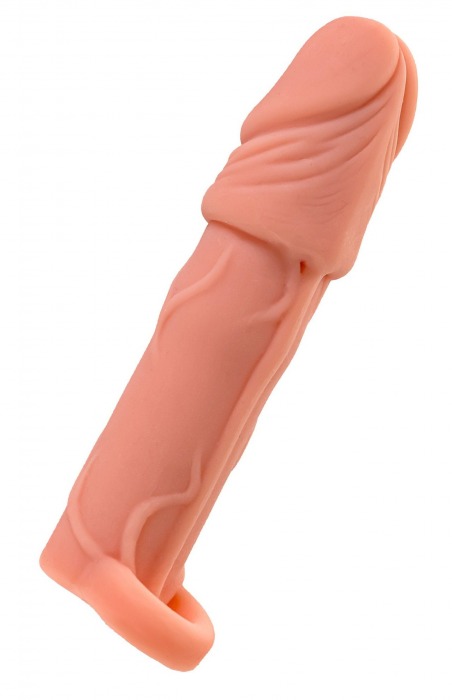 Телесная удлиняющая насадка с подхватом - 16 см. - ToyFa - в Реутове купить с доставкой