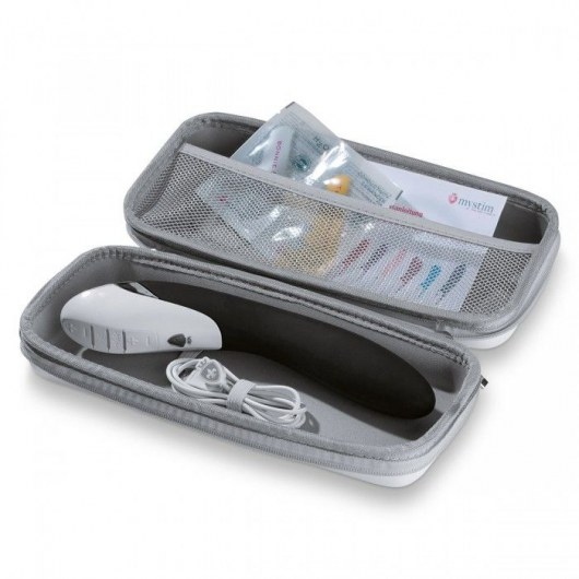 Вибратор с электростимуляцией Sizzling Simon Black Edition - 27 см. - MyStim - купить с доставкой в Реутове