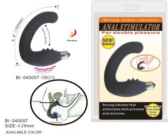 Чёрный вибростимулятор простаты - Baile - в Реутове купить с доставкой