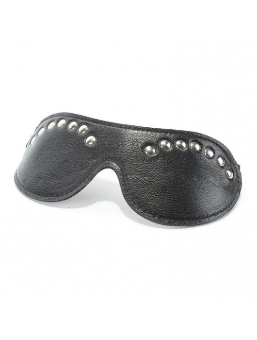 Коричневая маска с декором - БДСМ Арсенал - купить с доставкой в Реутове