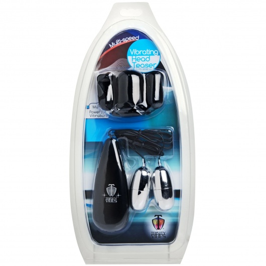 Черная стимулирующая насадка для головки полового члена Multi Speed Vibrating Penis Head Teaser - XR Brands - в Реутове купить с доставкой